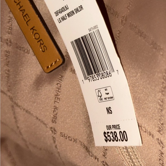 Michael Kors Tan Patterned Hobo Bag - Picture 2 of 7